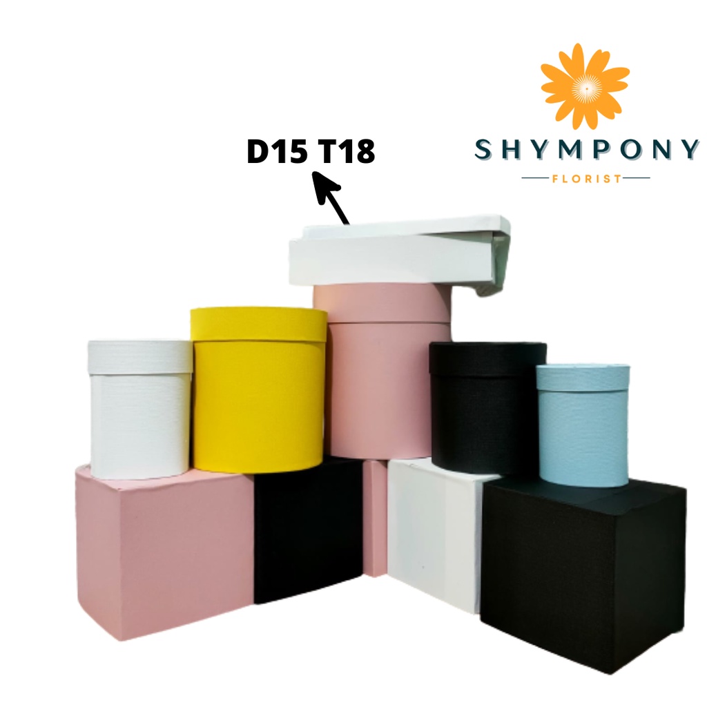 

Gift Box Bulat D15T16/Box Bulat Bunga/Box Bulat/Round Flower Box/Bloombox Flower