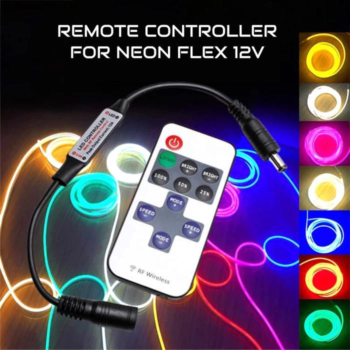 Jual Modul Remote Efek Dimmer LED Single Color, NEON FLEX 5v 12V 24v