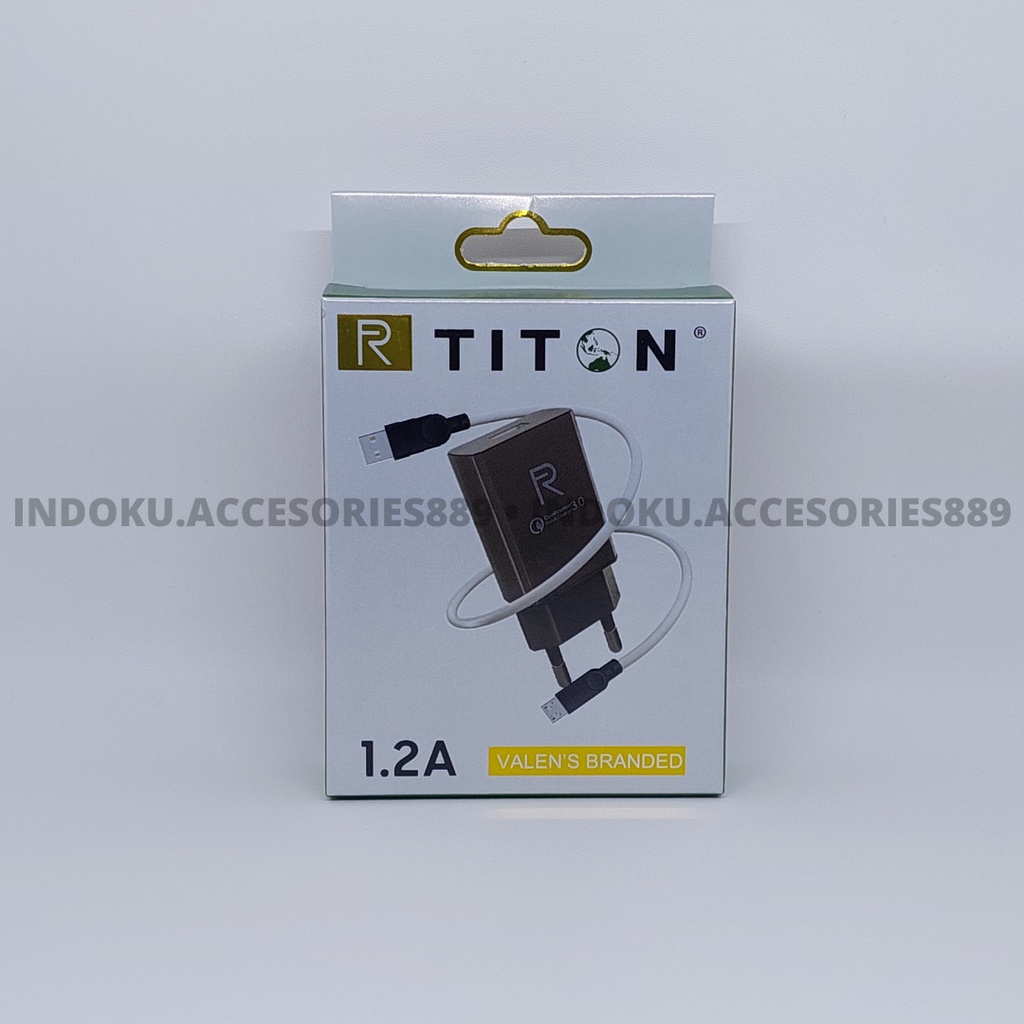 Charger TITON Valen's Branded 1 Port USB 1.2A MICRO