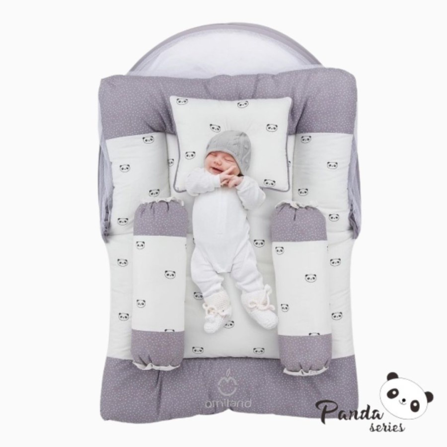 Omiland Kasur Lipat Bayi Dakron + Kelambu Alpaca Sloth Series OB19201