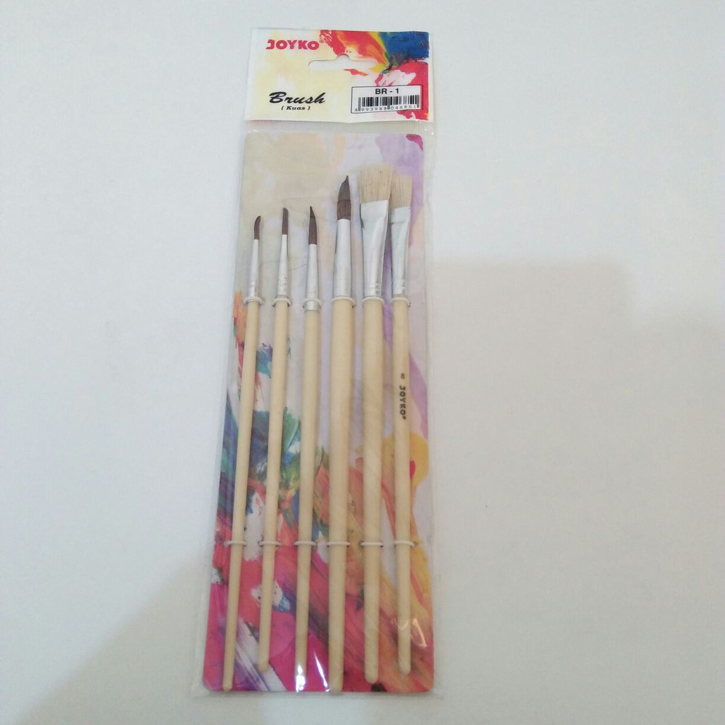 

[SET] KUAS LUKIS / KUAS GAMBAR JOYKO BR-1 KUAS CAT AIR, CAT MINYAK, CAT ACRYLIC