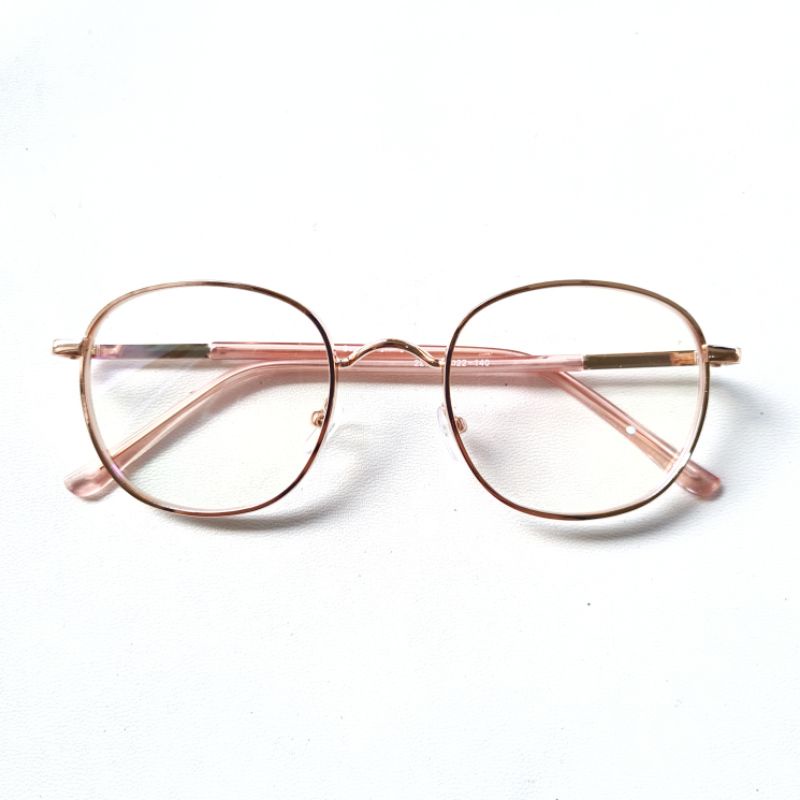 Frame Bold Oval Metal + Lensa Anti Radiasi