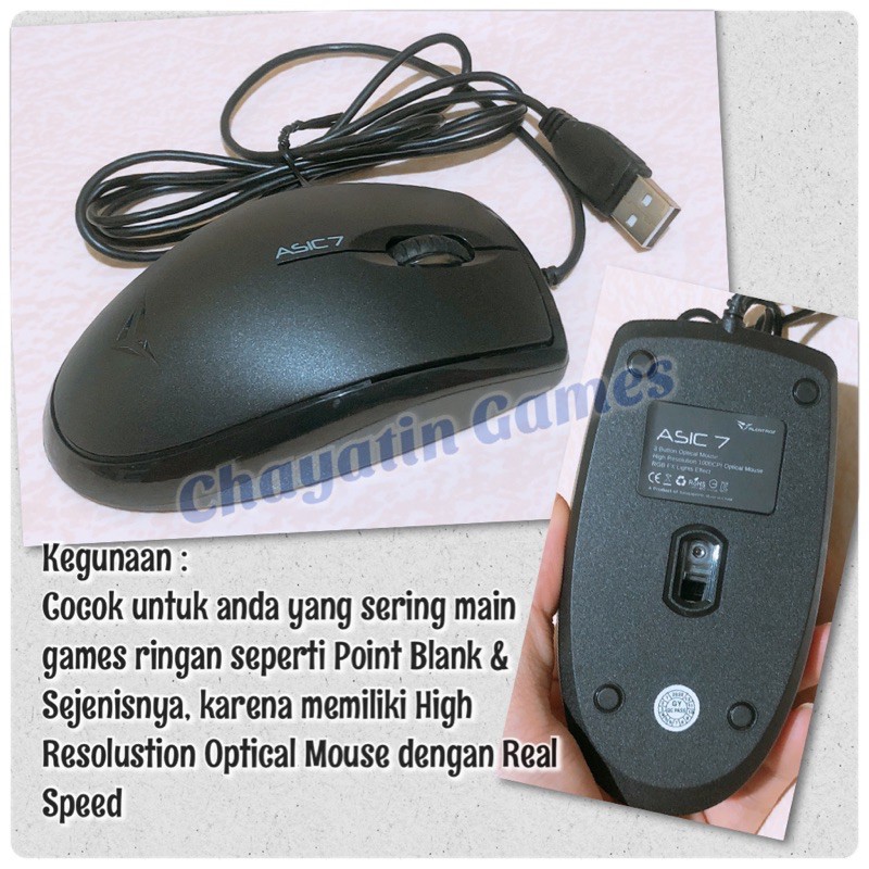 Mouse Komputer Asic 7 RGB FX Murah - Optical Mouse Computer