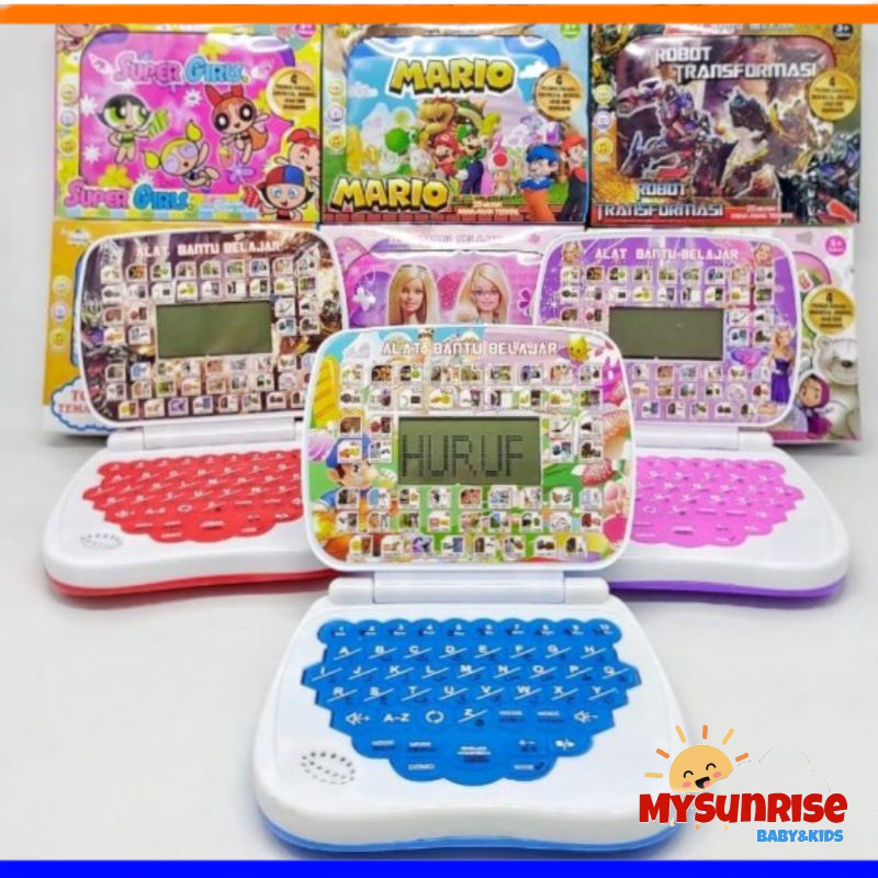 4 Bahasa  Mainan Anak Edukasi Laptop Mini / Laptop Anak / Playpad / Play Pad Anak