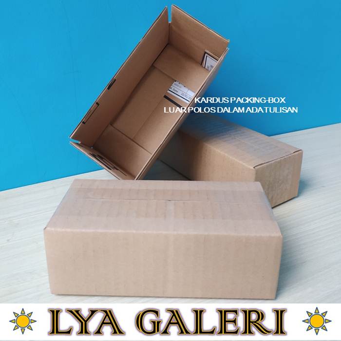 Karton Box Kardus Packing Uk.18x8x6 cm Luar Polos Dalam Ada Tulisan-4