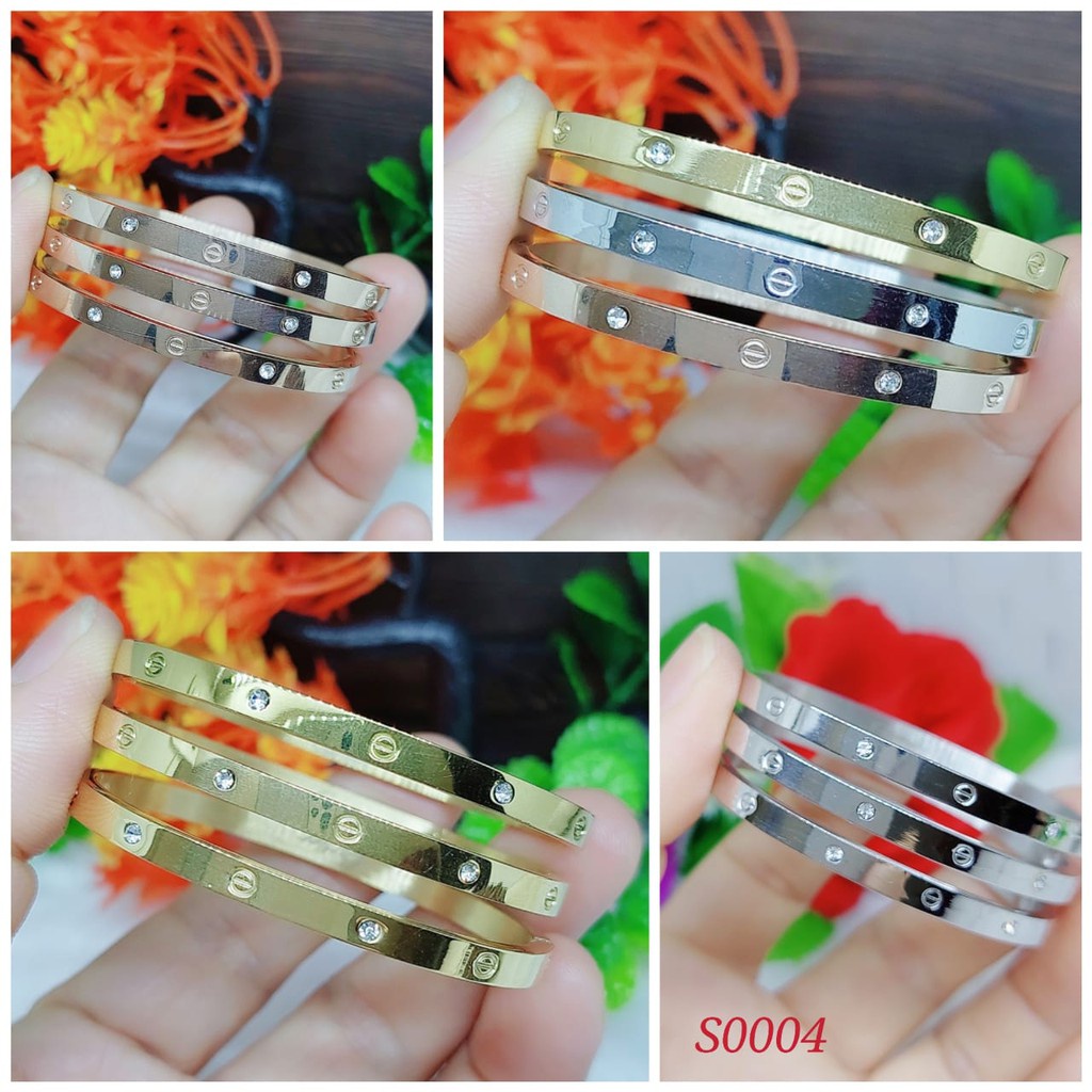 Gelang titanium anak set  3 perhiasan fashion