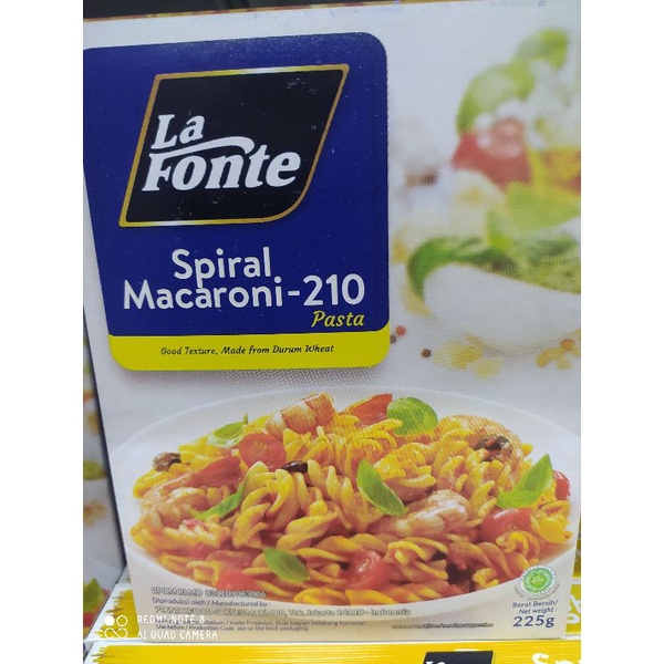 

La Fonte Spiral Macaroni 225gr