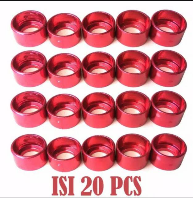 20pc Monel Baut Aksesoris Motor Bahan Aluminium Warna Ring 12