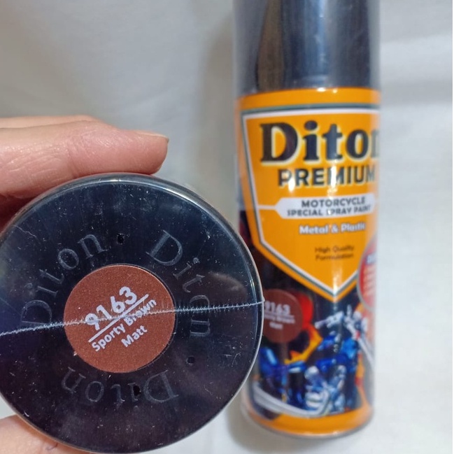 DITON Premium Pilok Cat Pilox Y9163* Sporty Brown Matte (9163) / Coklat Doff / Cokelat Dop (400cc)