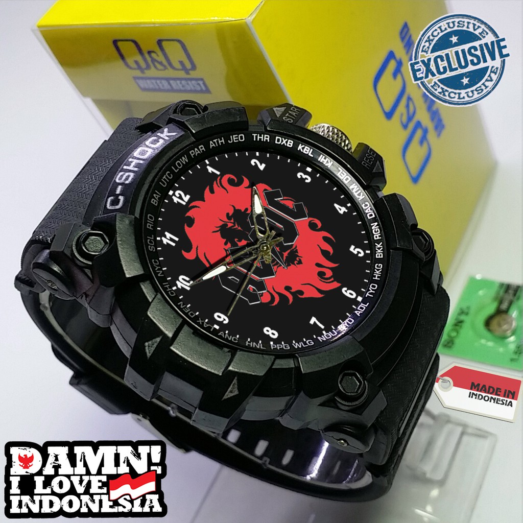 (EXCLUSIVE ) JAM TANGAN ACDC WATER RESIST FREE BOX DAN BATREI - NO.12