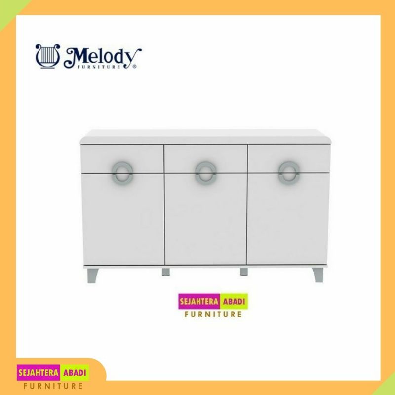Sideboard Lemari Rak Serbaguna Rak TV Type Oriye Merk Melody