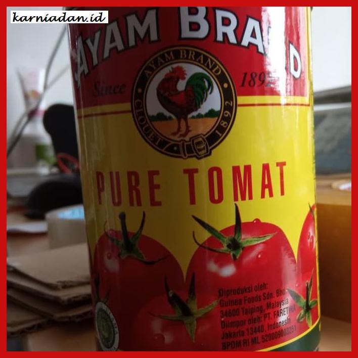 

gnidderdsaus- tomato puree ayam brand 450 gram -asliiiiii.