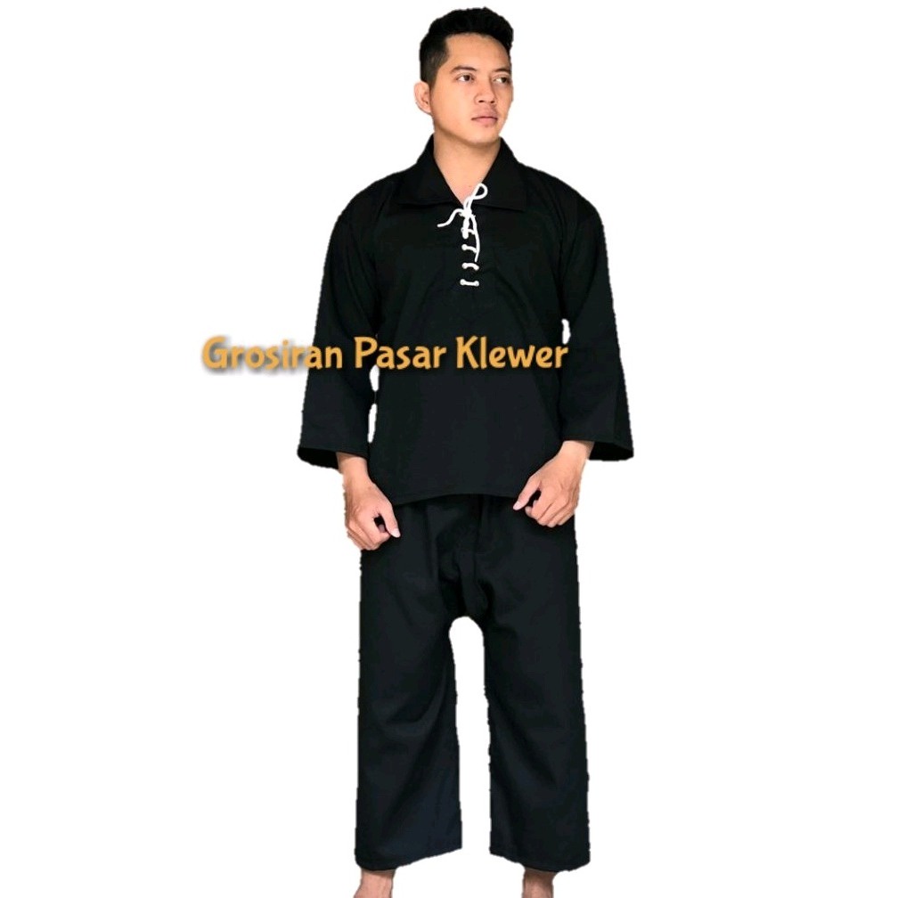 COD...!!! Setelan Baju Pencak Silat &amp; Celana Panjang Hitam #Baju Seragam Silat# - BAYAR DI TEMPAT #PSHT