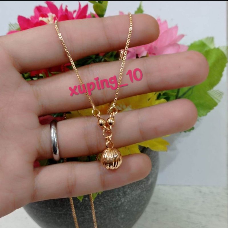 Perhiasan Kalung Xuping Dewasa Motif Bola 1