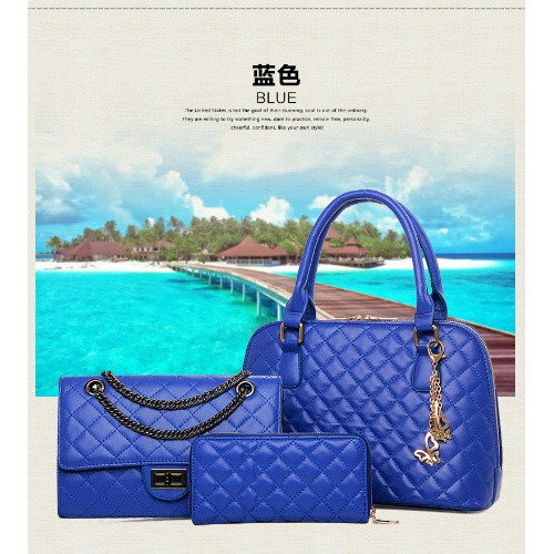 OBRAL TAS BAG HANDBAG BELI 1 DAPAT 3 IMPORT BIRU