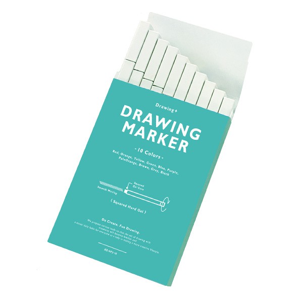 

Kokuyo Drawing Marker 10 Color SET Mixed Color