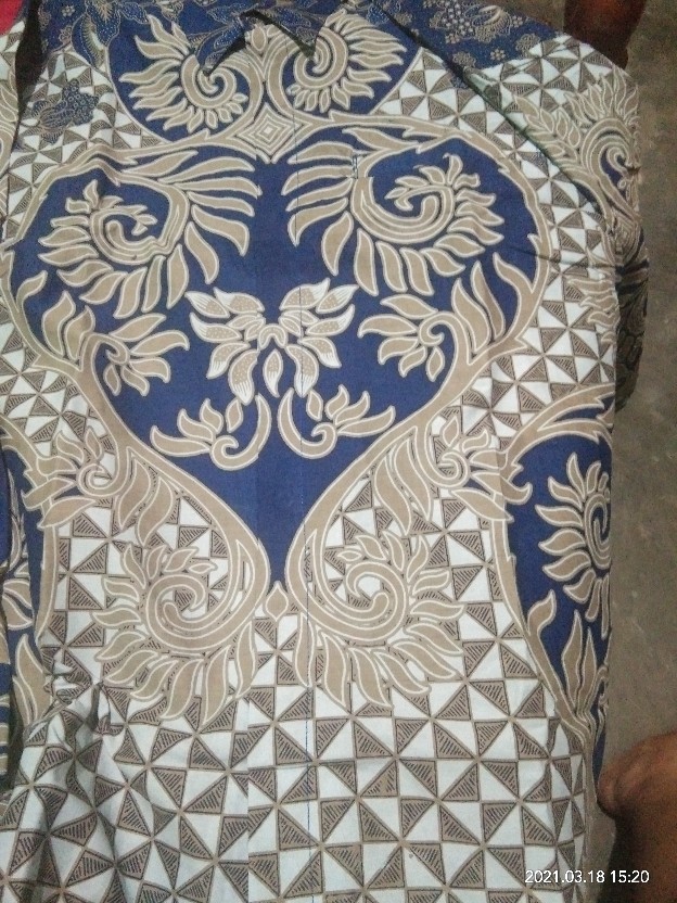 Batik Solo Mahogra Dongker Kemeja Pria Full Furing Katun Sragenan