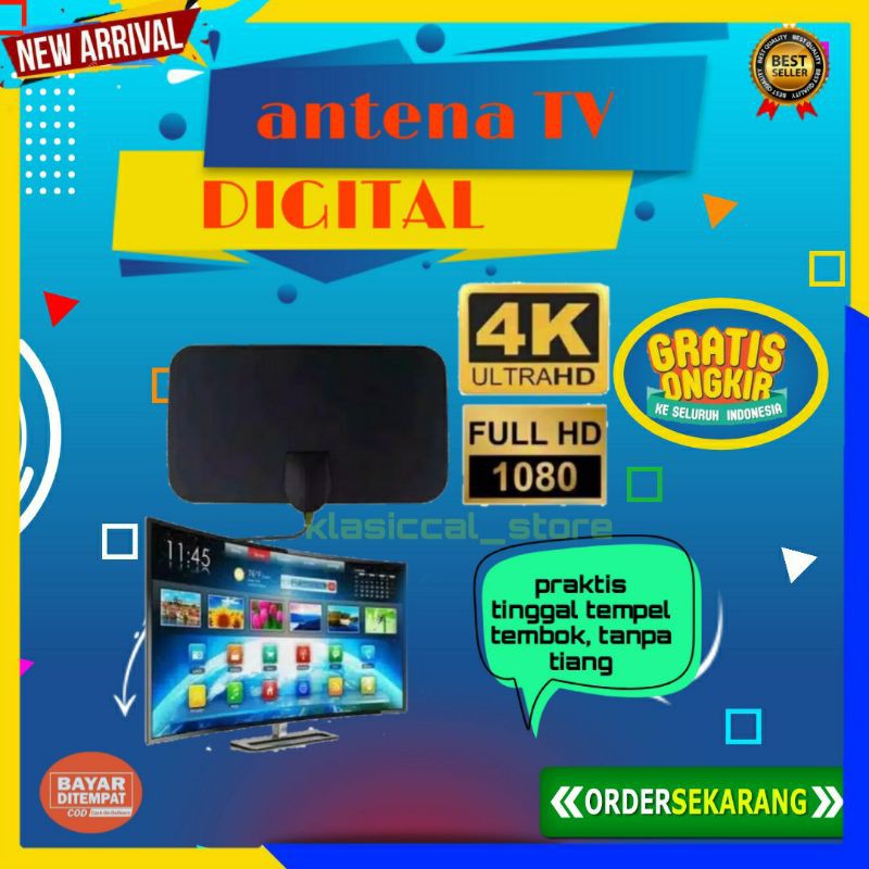 ANTENA TV DIGITAL TAFFWARE PENGUAT SINYAL TERMURAH DVB-T2 4K ORIGINAL HIGH GAIN 25DB