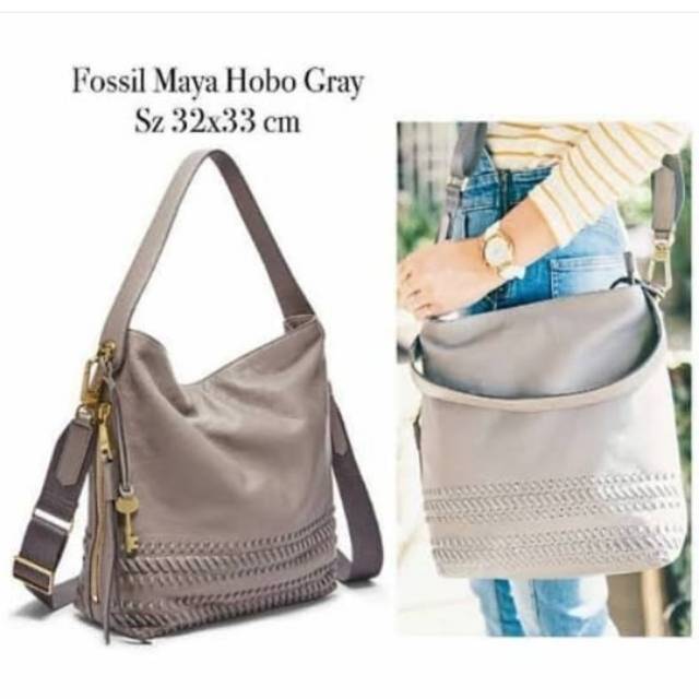 Fossil Maya Hobo Gray