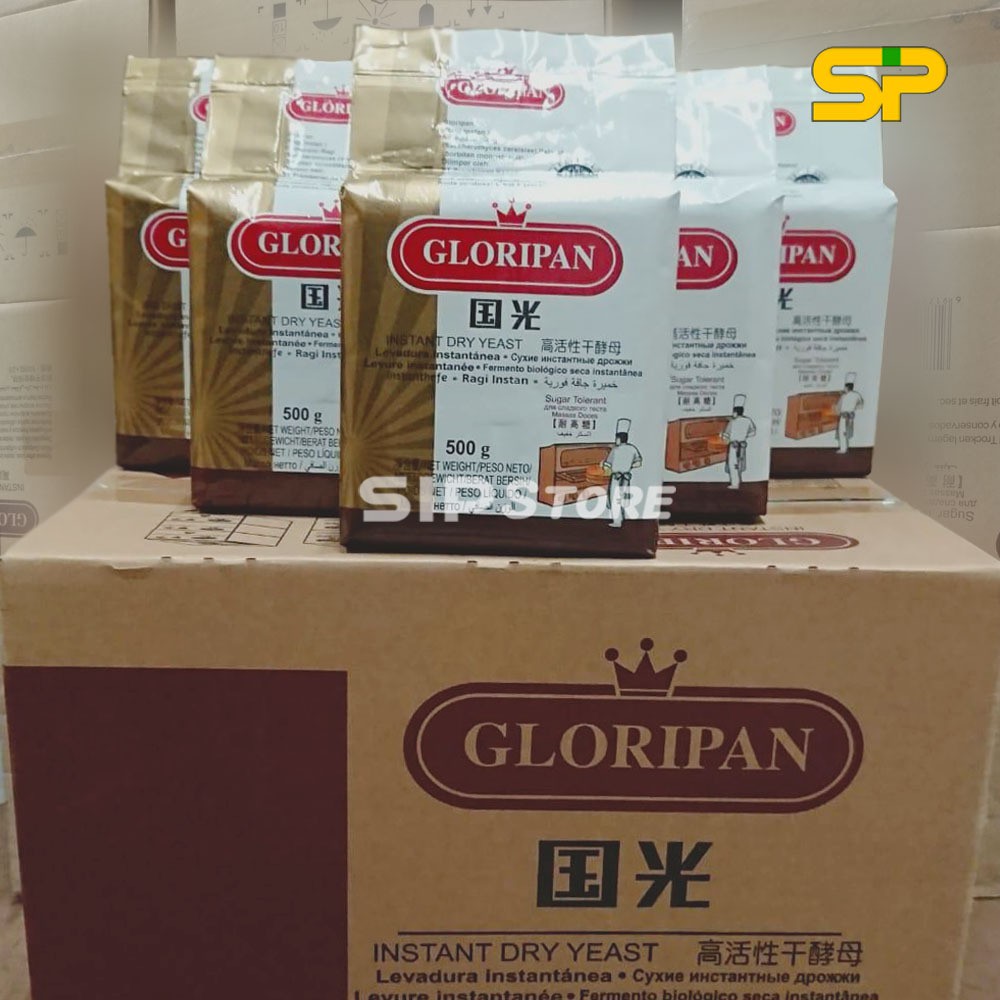 GLORIPAN Instant Dry Yeast / Ragi Instan / Pengembang Kue 500gr