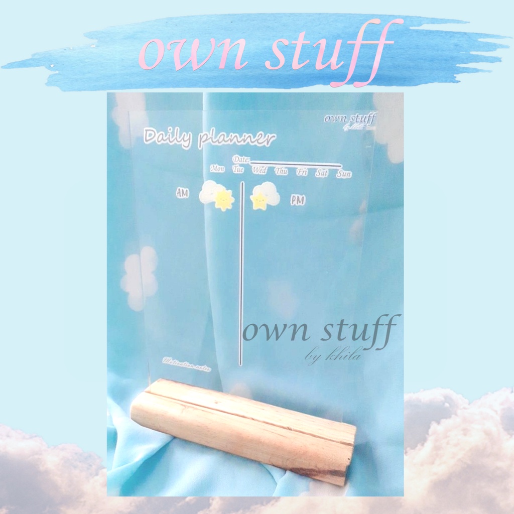 

OWNSTUFF Mathar planner (akrilik planner/acrylic planner/pembuat jadwal/schedule)