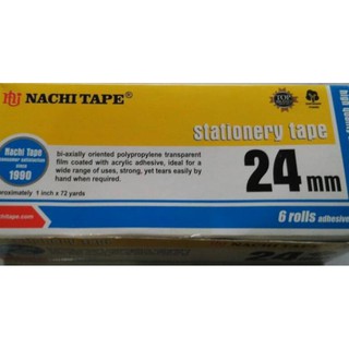 Isolasi 24mm Nachi Tape 24 mm Lakban Plakban Bening