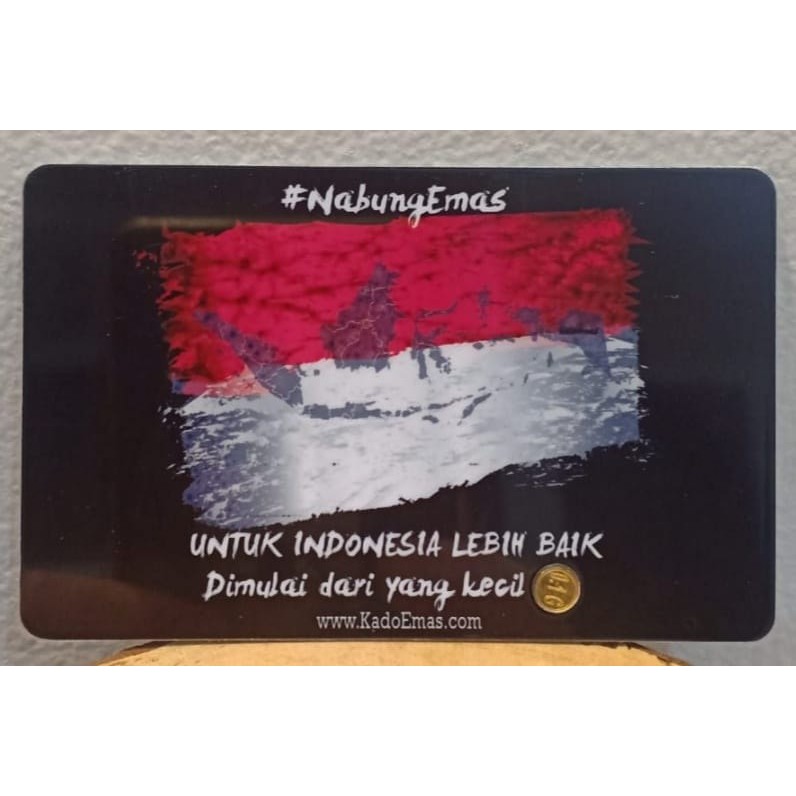 

LM KADO EMAS MINI GIFT SERIES - BENDERA INDONESIA 0,1 GRAM (NEW)