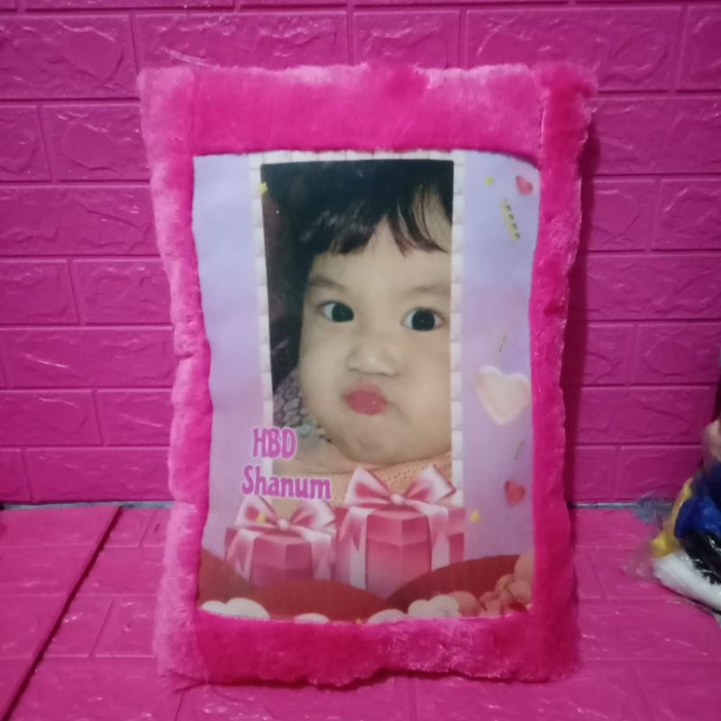 bantal foto / bantal custom foto