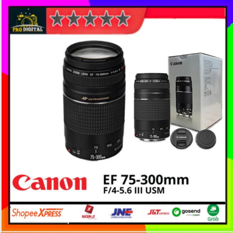 Lensa Canon 75-300mm - lensa tele 75 300mm