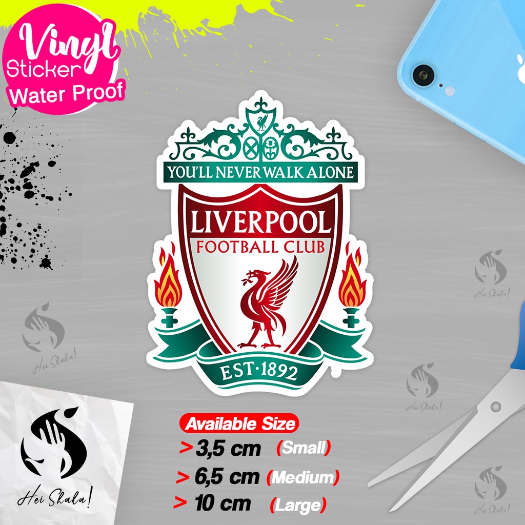 

Stiker Liverpool FC Klub Sepak Bola Liga Inggris Bahan Vinyl Anti Air