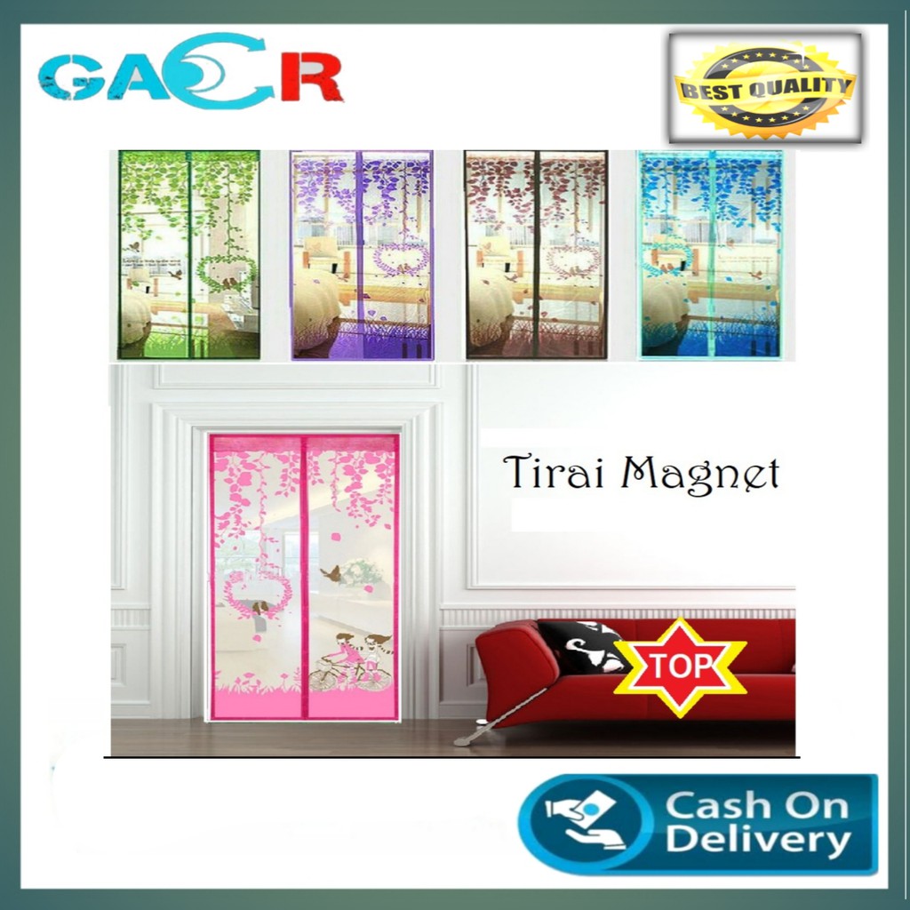  Tirai  Magnet Pintu  Kamar Jaring Tirai  Anti Nyamuk 