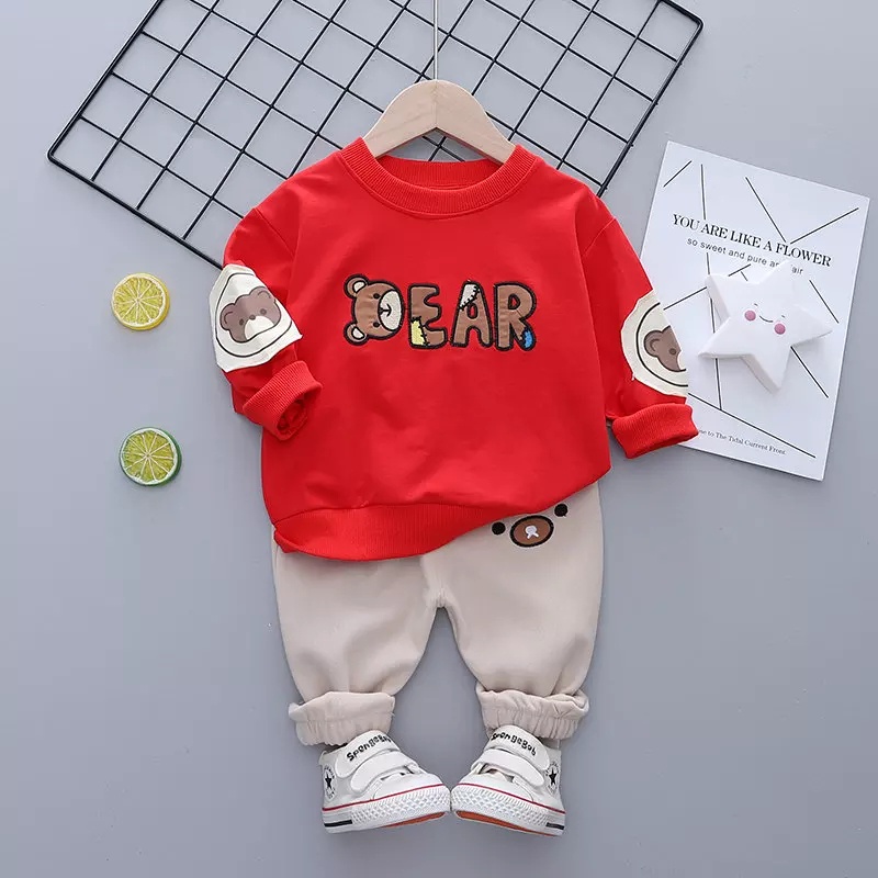 Setelan Anak Laki Laki DEAR Fashion Sweater Set Korean Style Import