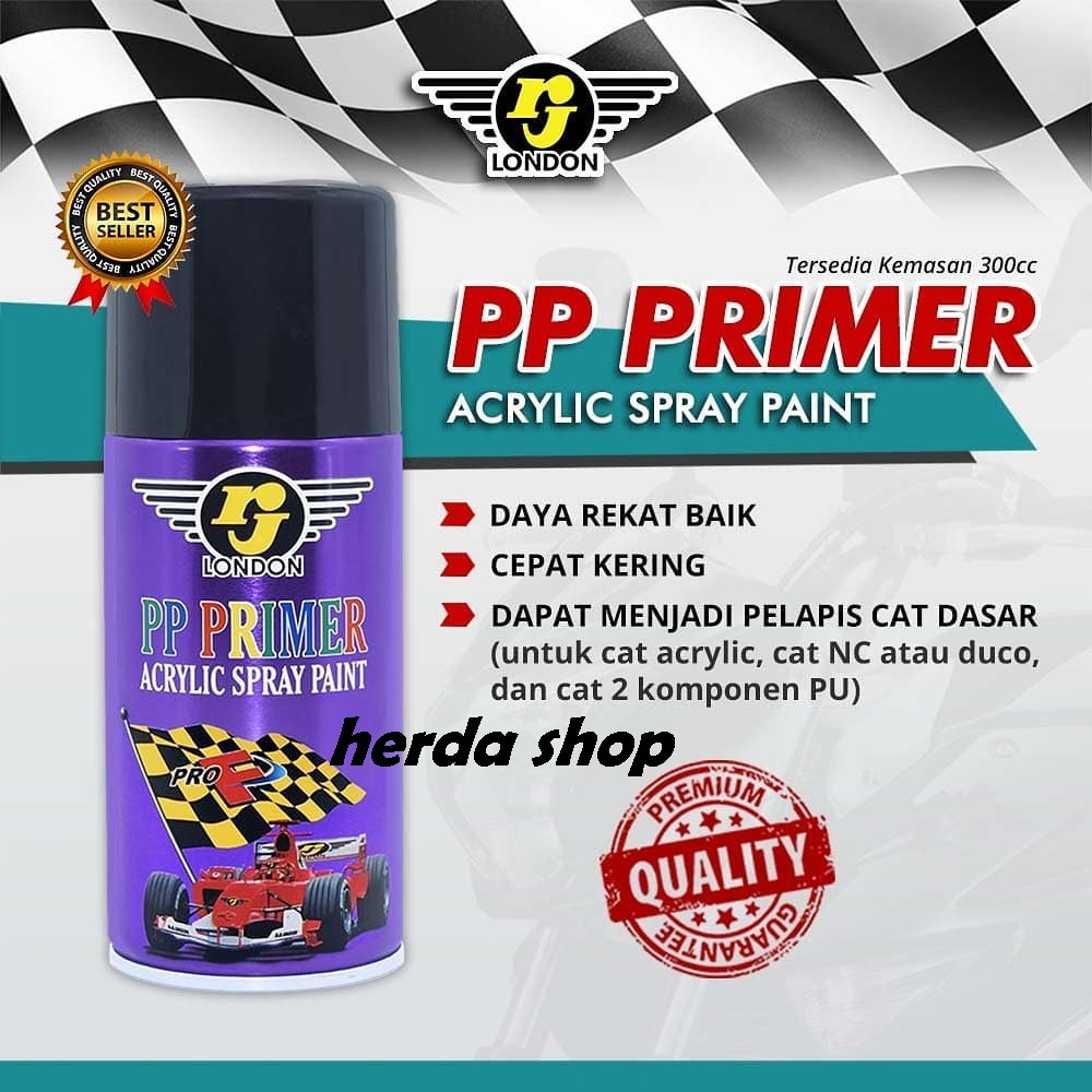 PP Primer RJ pilok pilox dasar cat kulit jeruk cat duco 300cc