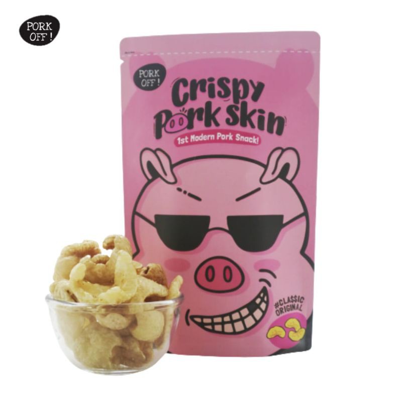 

PORK OFF Kerupuk Kulit Babi Original (50g) / Crispy Pork Skin Original (50g)