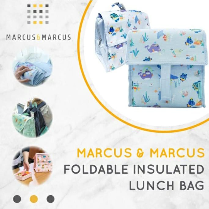 Marcus&amp;Marcus Foldable Insulated Lunch Bag (KD47) - Tempat Makan