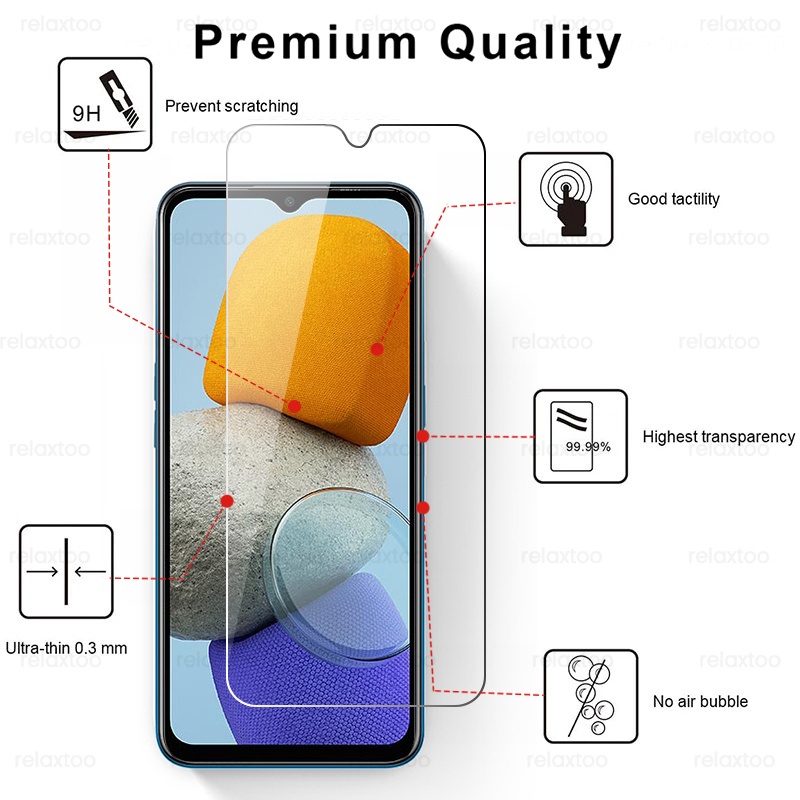 Pelindung Layar Tempered Glass Samsung Galaxy M23 M33 M53 Paket 2 in 1