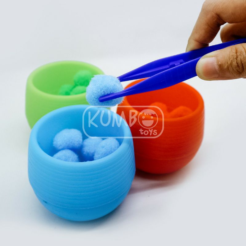 Sortir Warna Pompom Sorting Colour