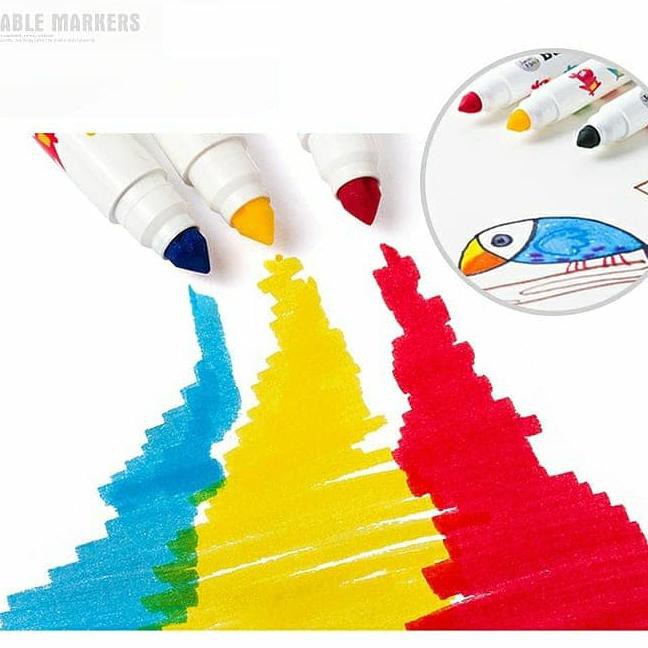 

JOAN MIRO BABYROO WASHABLE MARKER 12 COLOR SPIDOL WARNA SPIDOL ANAK