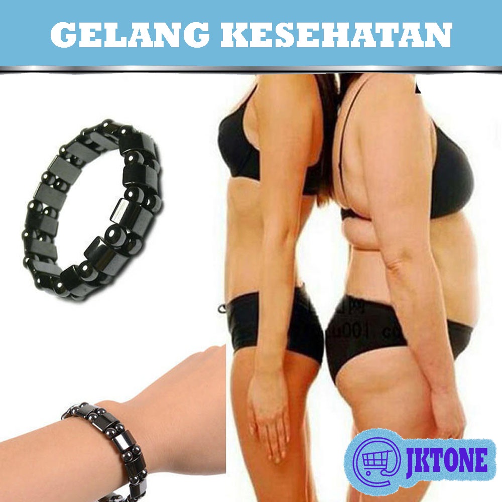 GELANG KESEHATAN - ALAT TERAPI - GELANG TERAPI - HEMATITE BIO MAGNETIK