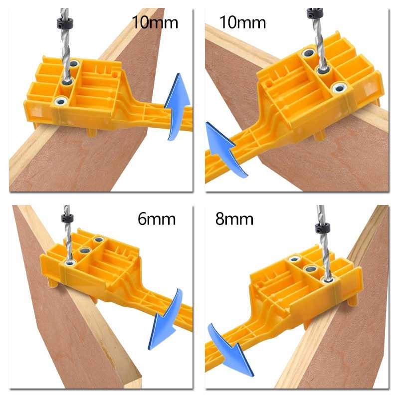 Alat Bantu Pelubang Kayu Set Genggam Woodworking Punch Hole Locator