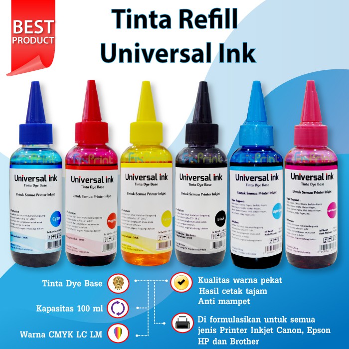 Tinta refill isi ulang Cartridge Printer Canon Ts207 Ts307 Ip2770 E400 E410 Mx497 Mx397 MP287 Mp237