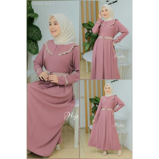 READY STOK DIANA DRESS*ORI by Hijabku