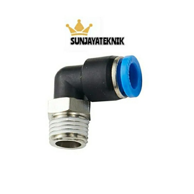 MPL 10-01 Fitting Nepel Pneumatic Elbow Selang 10MM drat 1/8 INCH