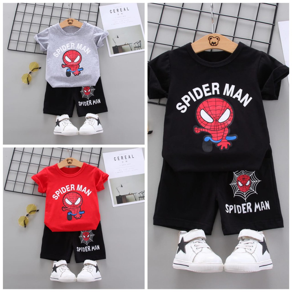 BAJU SETELAN ANAK BAYI LAKI-LAKI BERBAHAN KAOS KATUN IMPORT HALUS 0-4TAHUN HIQH QUALITY