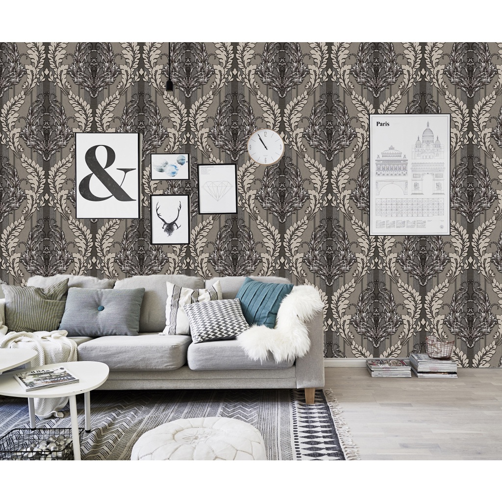 Wallpaper Stiker Dinding Polos Wallpaper Dinding Shabby 45Cm X 10M Wallstiker Wallpaper Dinding 3D-6
