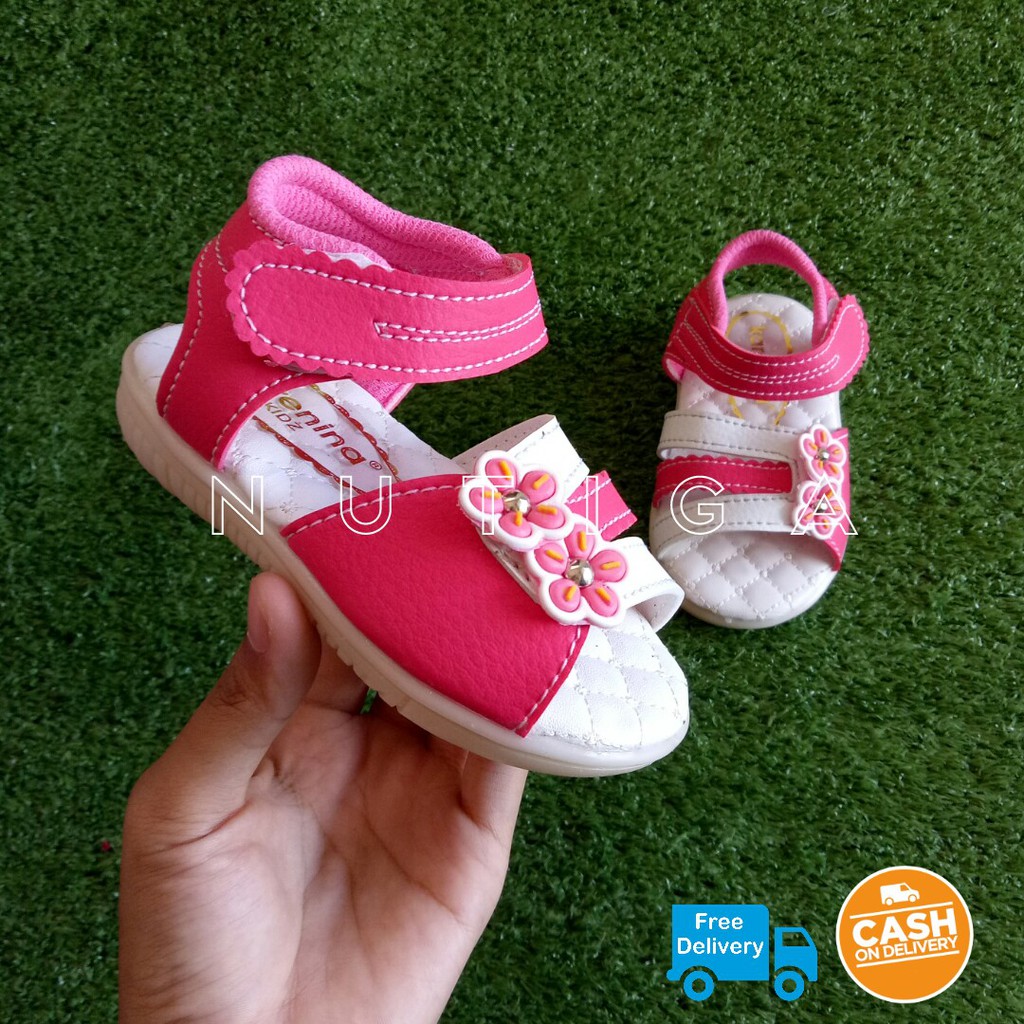 Jual Aneka Sandal Anak Bayi Perempuan Cantik Bunyi Decit - Anb02 Fanta ...