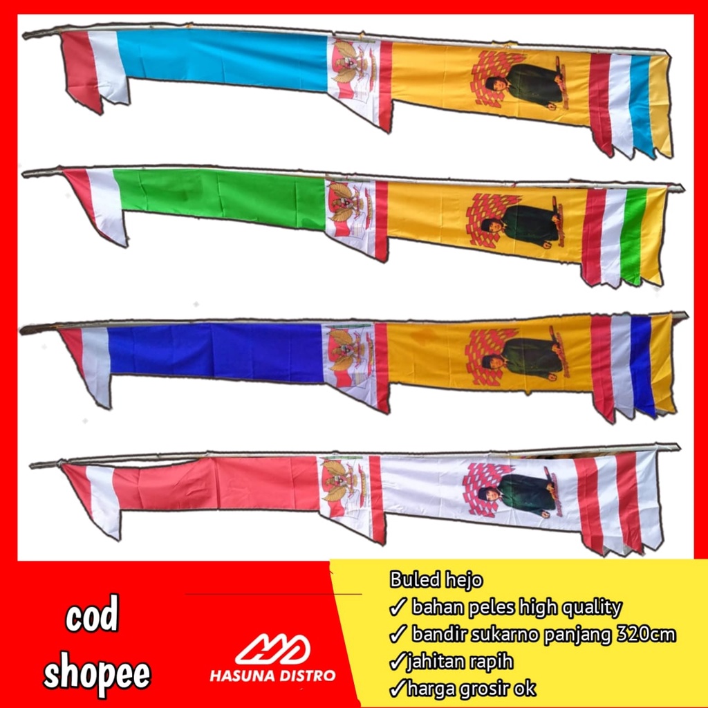 Umbul Umbul Soekarno / Bandir Soekarno Bendera sukarno panjang