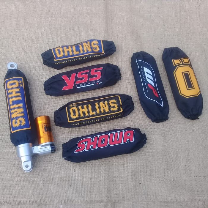 Sarung Cover Pelindung Shockbreaker Shock / Sarung shok Yss Ohlins WP KTC Ohlin Universal cover shock belakang Motor Universal Bahan Nylon Anti Air