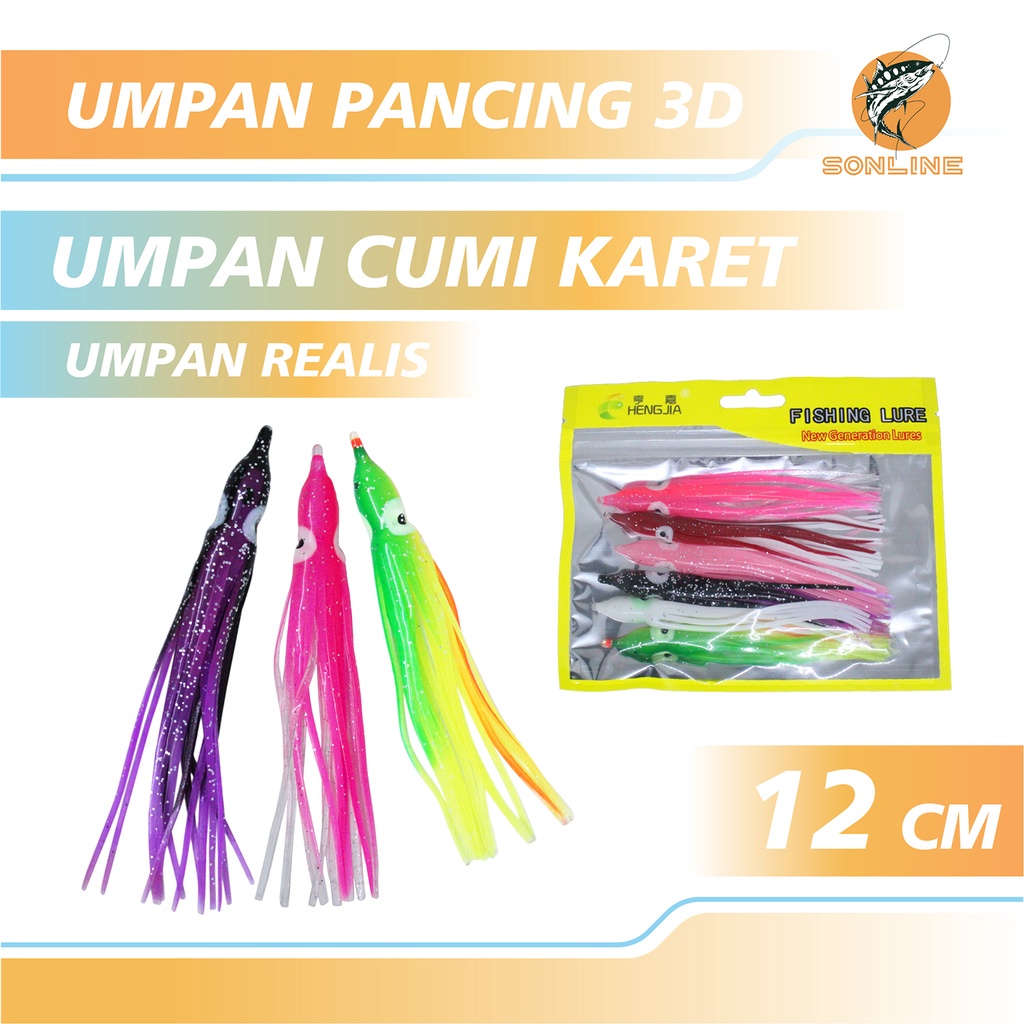 SONLINE SO130 6pcs/bag 10cm Umpan Ikan cumi Softworm Pancing Lifelike Dan Umpan Pancing 4m 1pcs/pack 0.8g/pcs Fishing Lure Z016