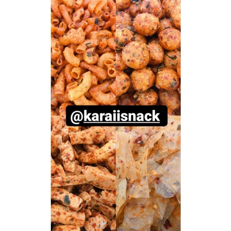 

Snack Pedas Karaii | Cimol, Basreng, Kripca, Mie Lidi, Ring Udang, Makaroni